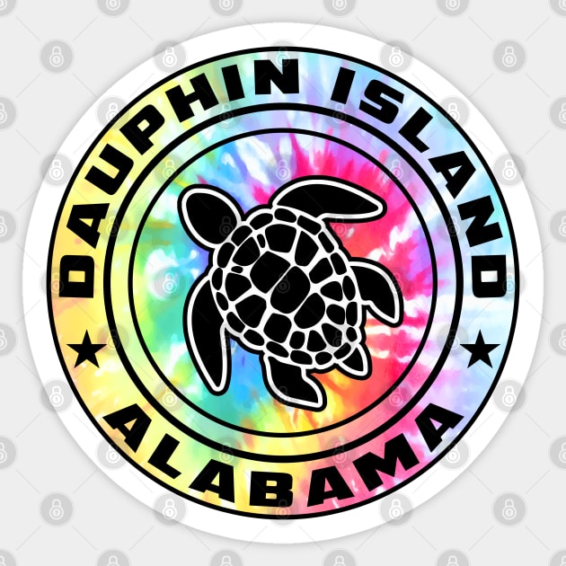 Dauphin Island Alabama Sea Turtle Sticker by heybert00